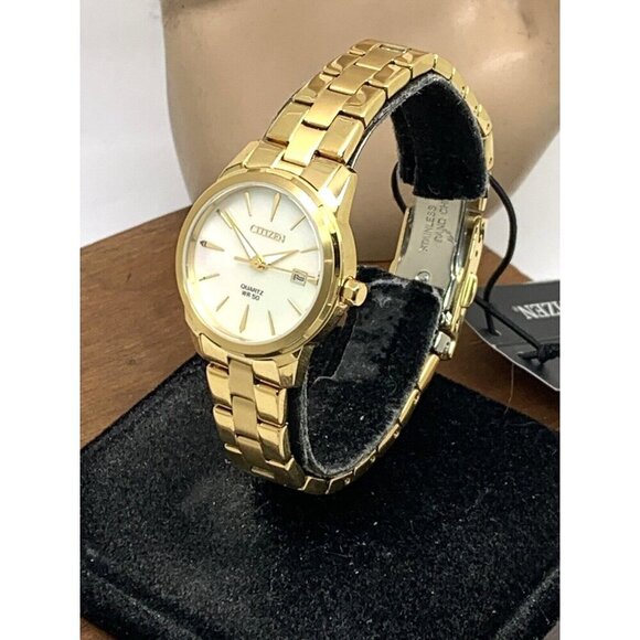 Citizen Women's Watch ERU6072-56D Mother of Pearl White Dial Gold Quartz… - Picture 14 of 14